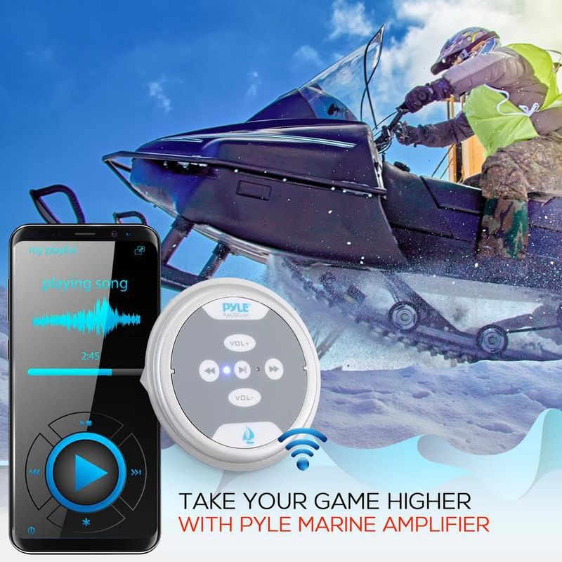 Amplificador Pyle PLMRMBT5S Bluetooth 600W Impermeable para Entorno Marino