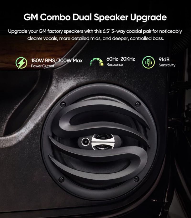 Parlantes Seventour 16 cm 2 pares Kit de audio para coche
