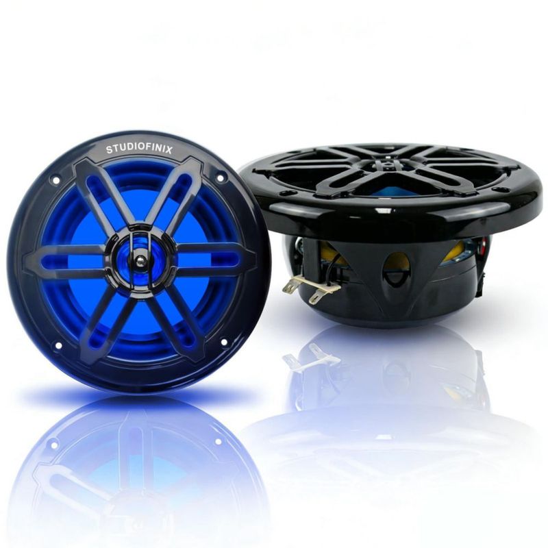 Altavoces STUDIOFINIX 13 cm 500 W LED Negro (Par)