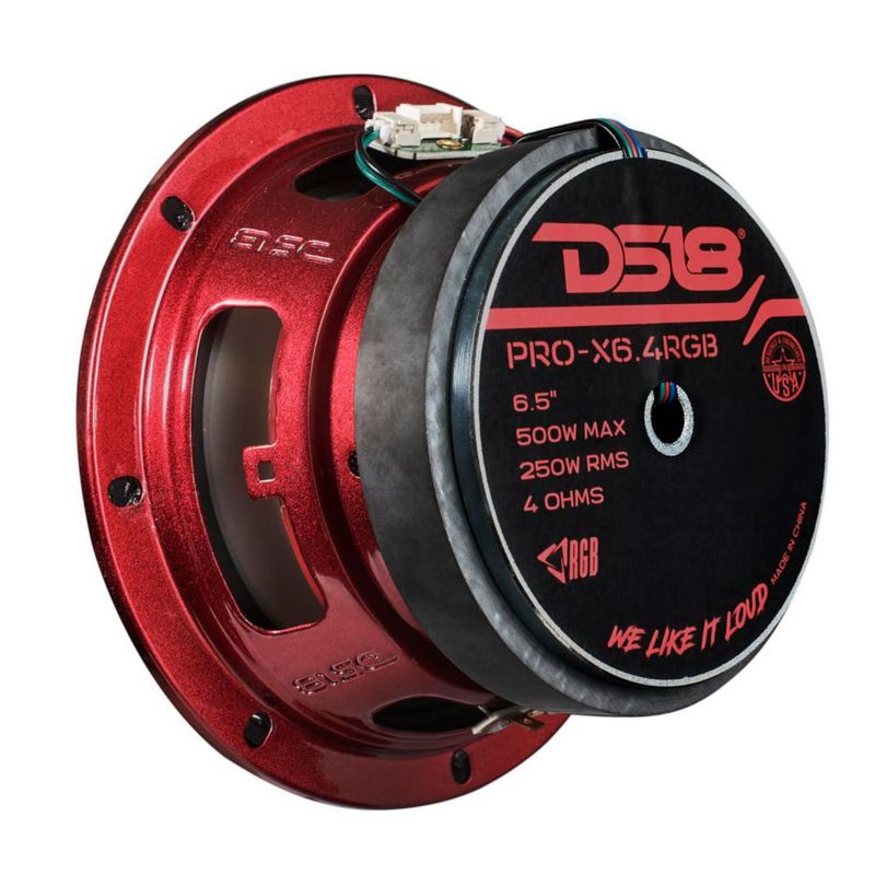 Parlante DS18 16 cm RGB 250 W 4 Ω de rango medio