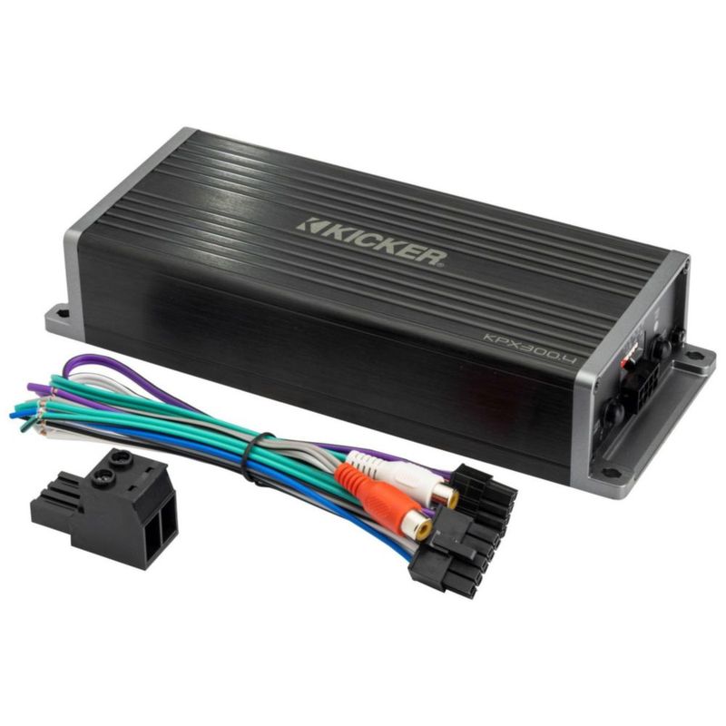 Amplificador de audio KICKER KPX300.4 300W para motocicleta