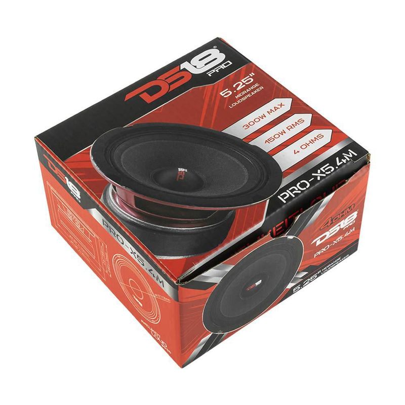 Parlante DS18 PRO-X5.4M 13 cm Rojo 300 W Máx 4 Ω