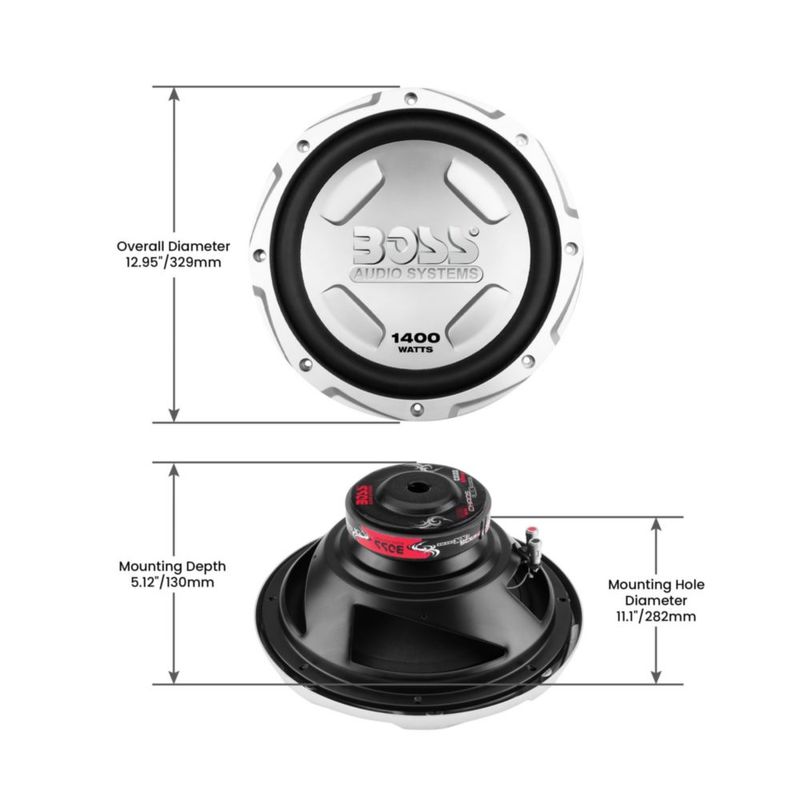 Subwoofer para coche BOSS Audio 30 cm 1400 W (2 unidades)