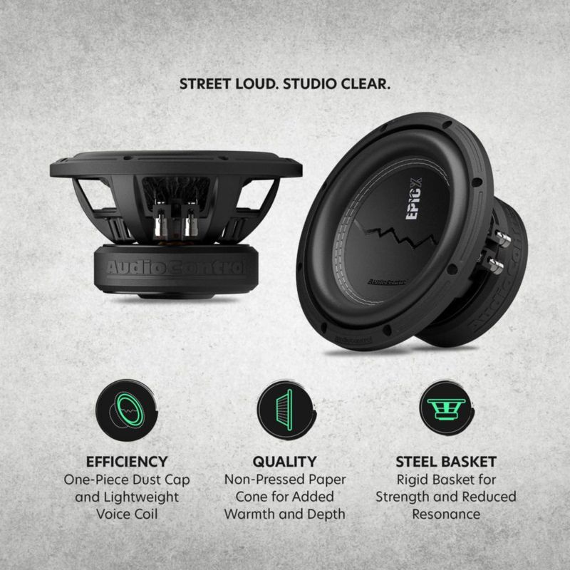 Subwoofer AudioControl 20 cm 600 W Dual 2 Ω