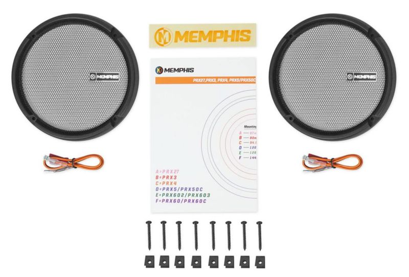 Parlantes de coche Memphis 16 cm 100 W con tweeter pivotante