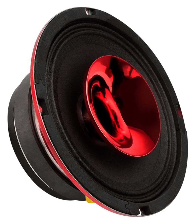 Parlante Audiopipe 17 cm 300 W Rojo Coaxial con Rejilla