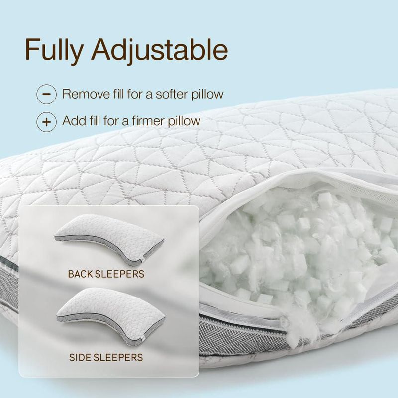 Almohada Coop Home Goods Eden Crescent Queen con gel refrescante