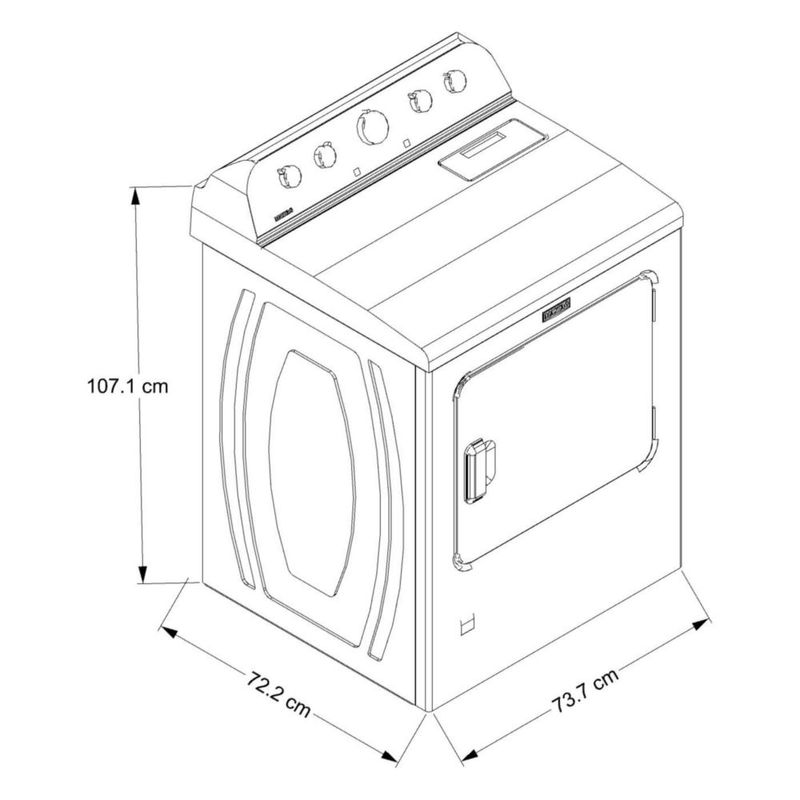 Secadora de Gas Carga Superior 26kg Extra Power