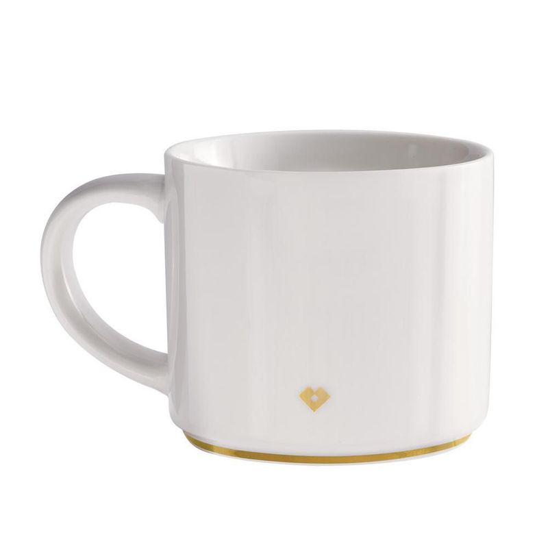 Taza luckyly 500ml térmica iniciales letras a - z marla blanca