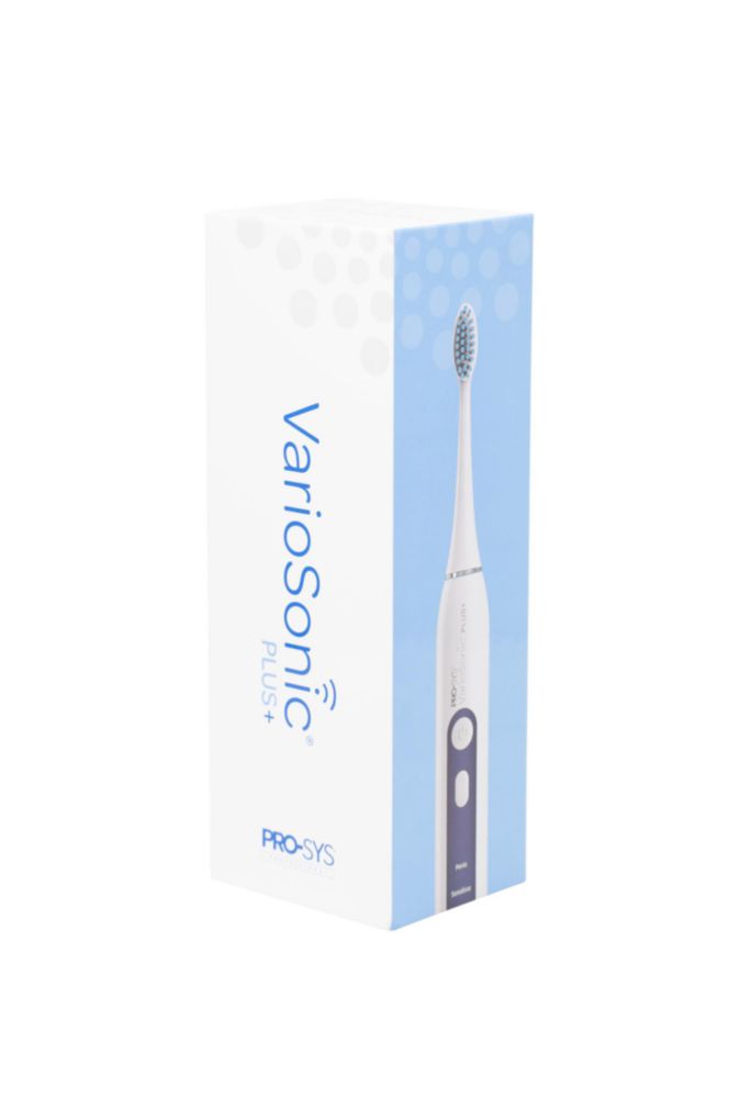 Cepillo de dientes eléctrico PRO‑SYS VarioSonic Plus+ Kit Blanco