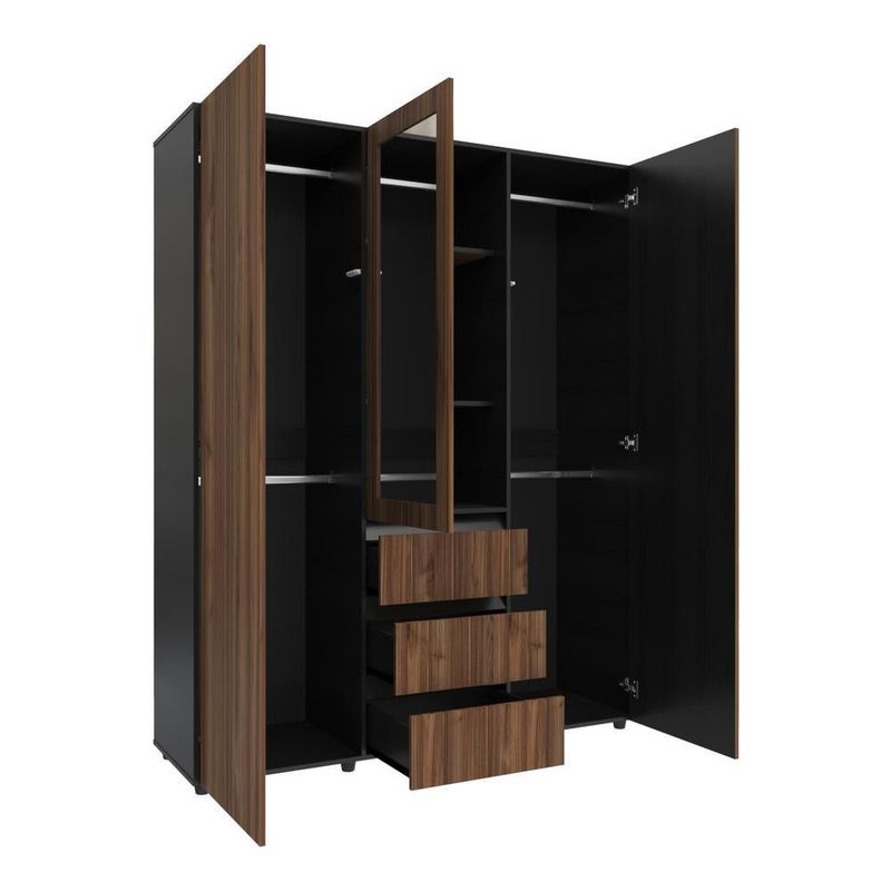Armario covalt 160cm cafe