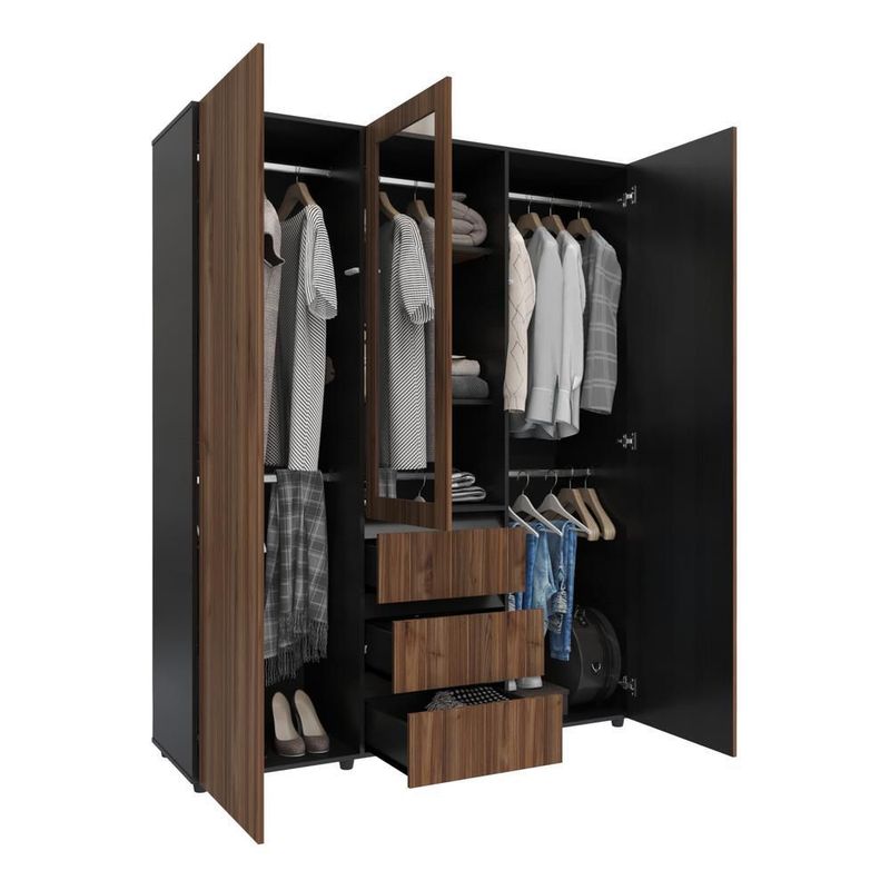 Armario covalt 160cm cafe