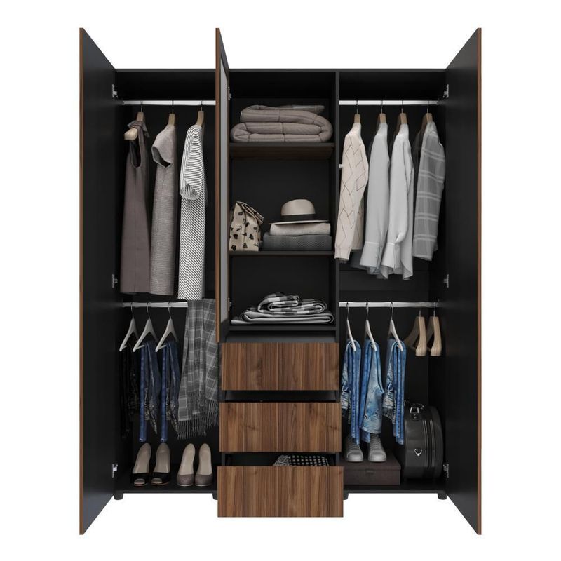 Armario covalt 160cm cafe