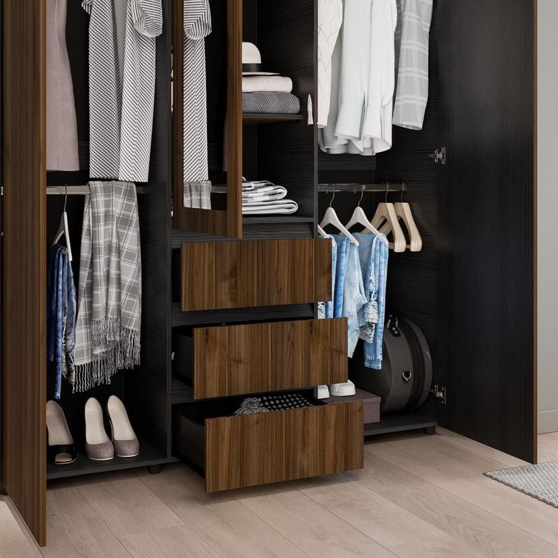 Armario covalt 160cm cafe