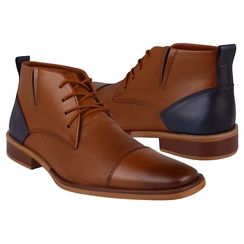 BOTINES CABALLERO STYLO 9H3502 SIMIPIEL CAFÉ