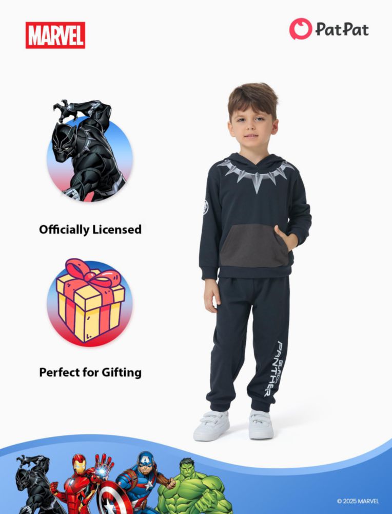 Chándal Marvel Black Panther 8-9 años gris