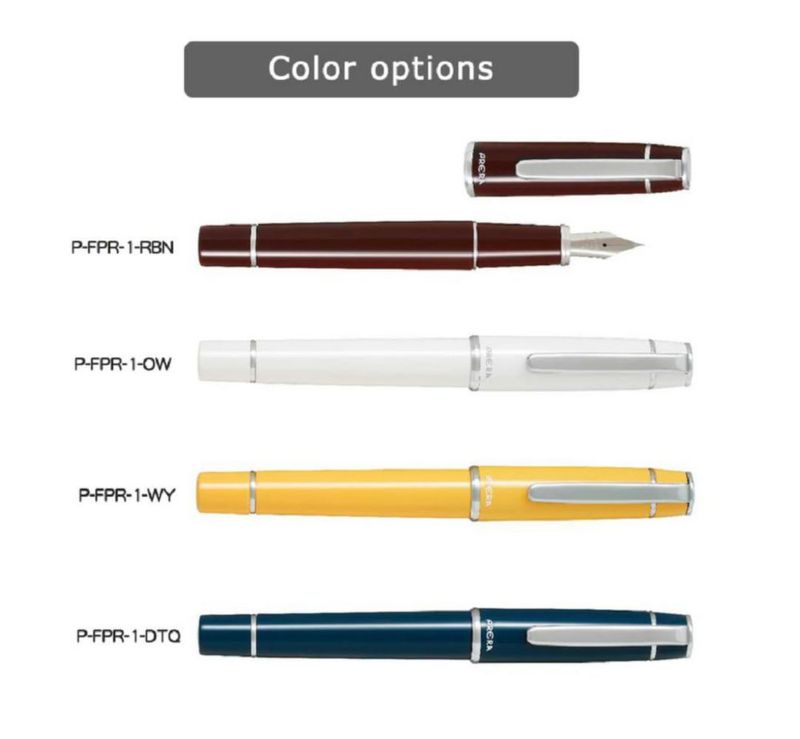 Pluma estilográfica PRERA Rojo Marrón Mediana P-FPR-1-RBN-M