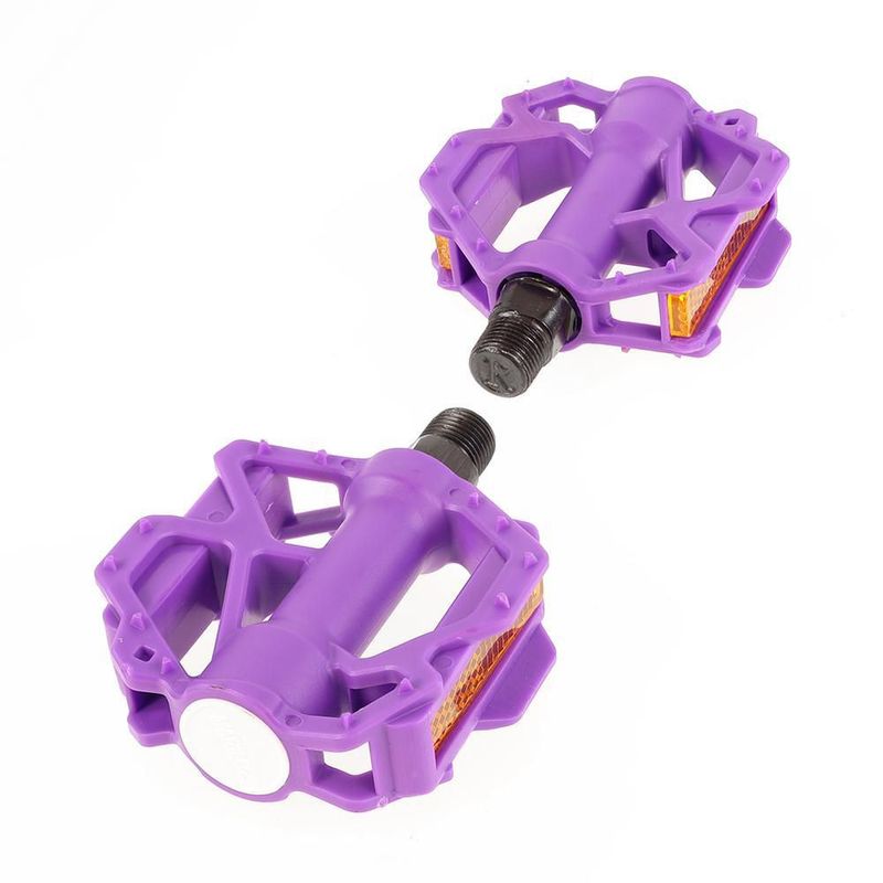 Pedales bicicleta infantil niño 9/16 morado universales