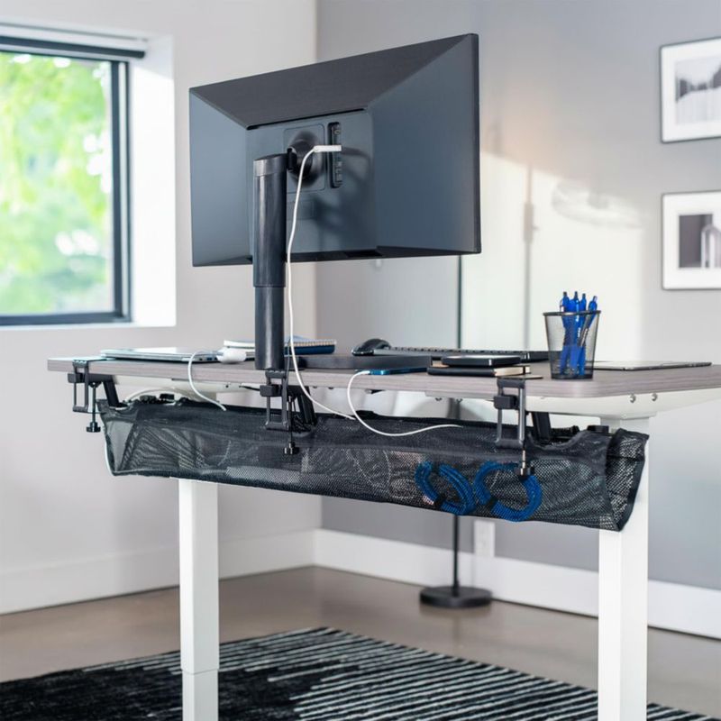 Organizador de cables VIVO 150 cm negro de malla con abrazadera