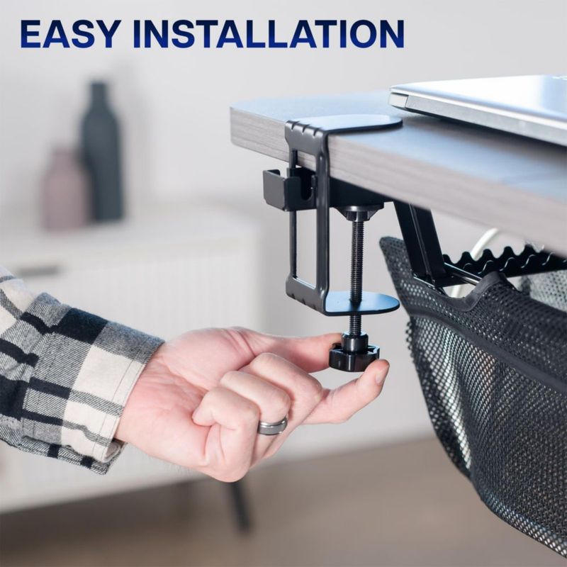 Organizador de cables VIVO 150 cm negro de malla con abrazadera
