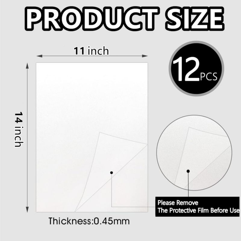 Planchas de aluminio para sublimación Gootd 12 piezas 28 × 36 cm