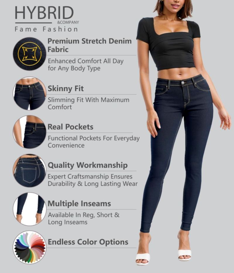 Jeans Hybrid & Company P22885SK Azul negro 13