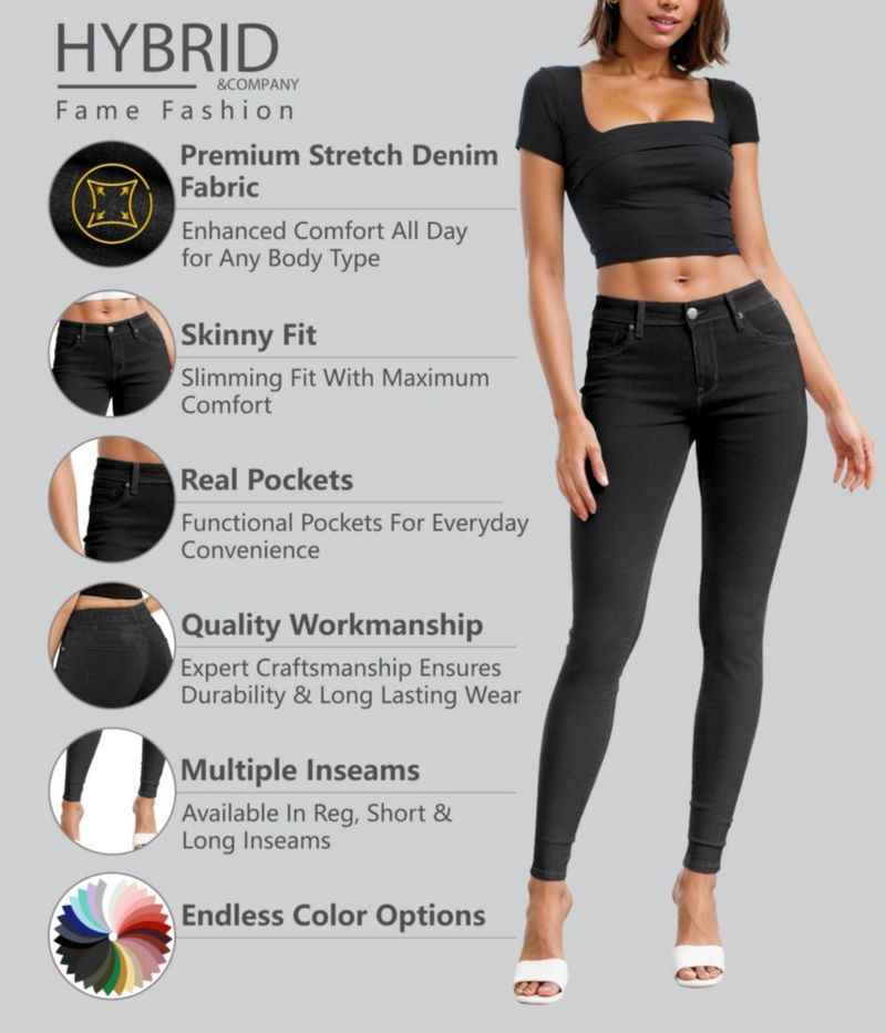 Jeans Hybrid & Company talla 20 negro P22879SKX