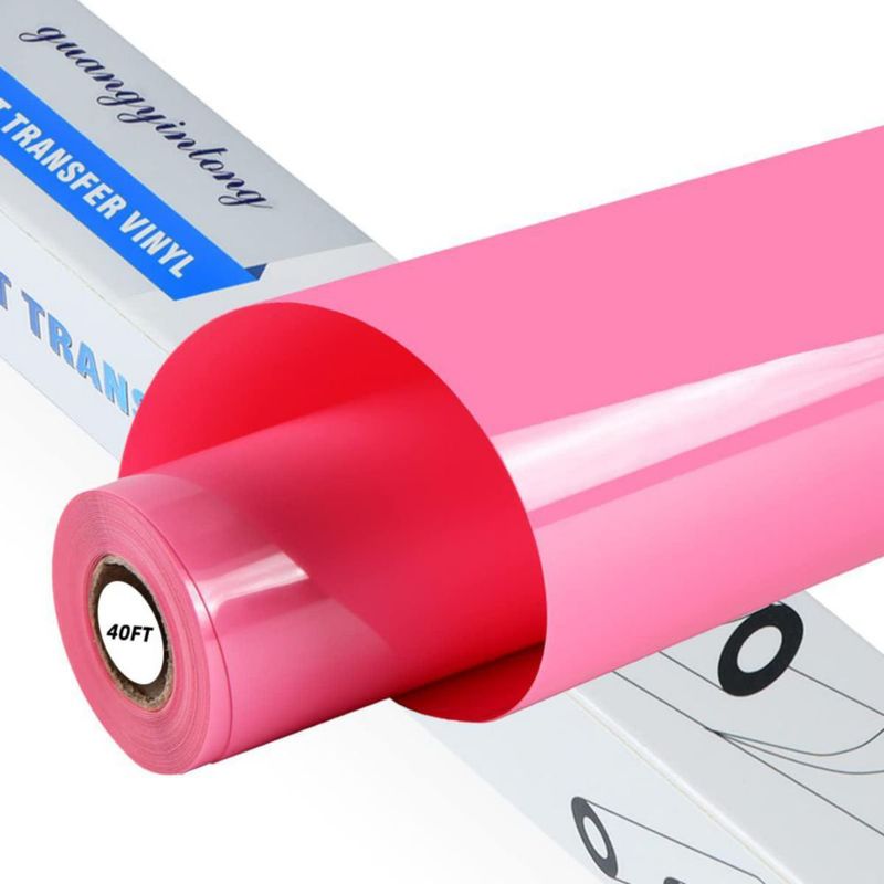 Vinilo termoadhesivo guangyintong 30 cm x 12 m rosa (Iron‑On)