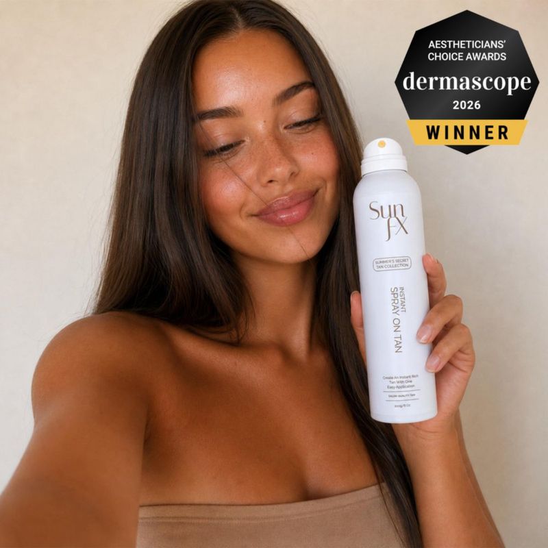 Bronceador SunFX en Spray 200 g Pack de 4 – Tono Medio‑Oscuro