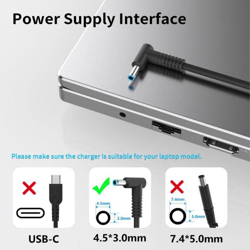 Cargador de portátil Hadepa 120W 195V para dock HP USB‑C