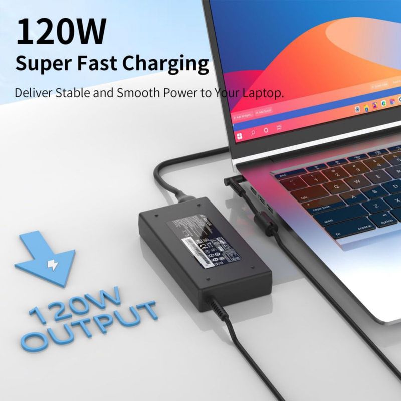 Cargador de portátil Hadepa 120W 195V para dock HP USB‑C