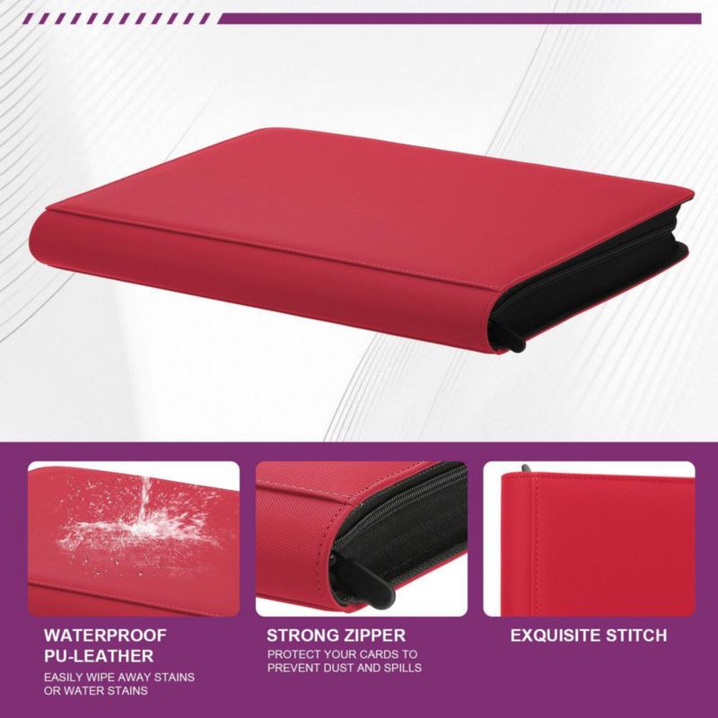 Carpeta MOSLA de 9 bolsillos para 288 cartas con fundas de 3"x4"