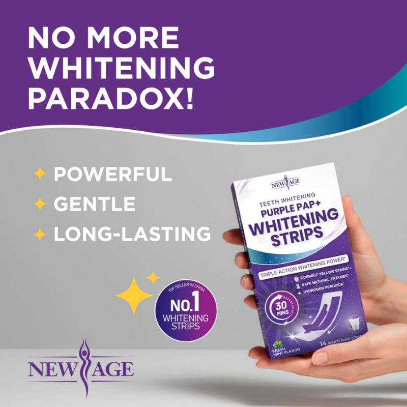 Blanqueador dental NEW AGE - 14 tratamientos de baja sensibilidad