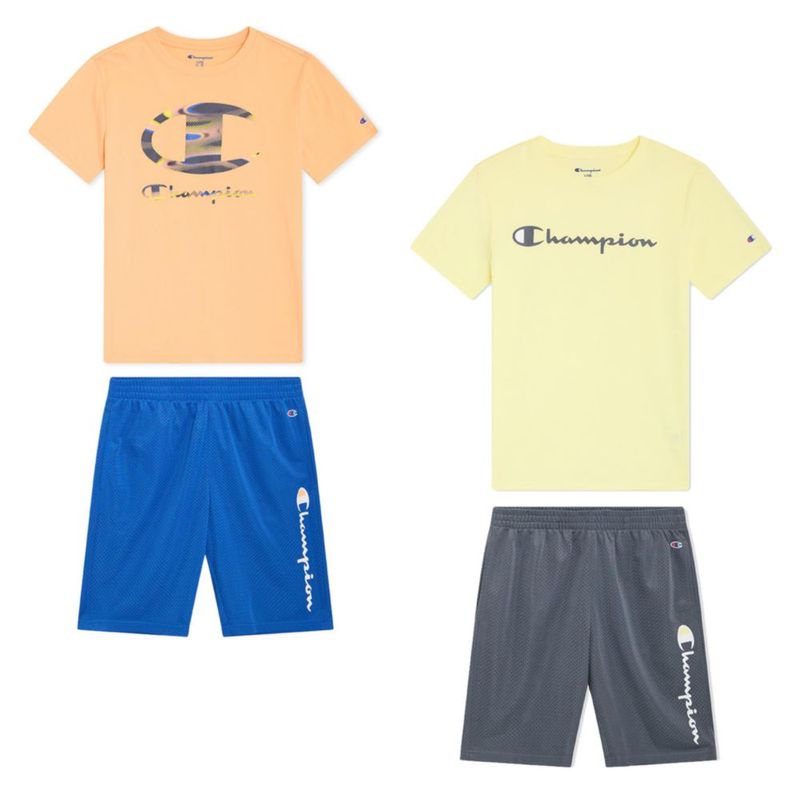 Conjunto corto Champion de 4 piezas para niños