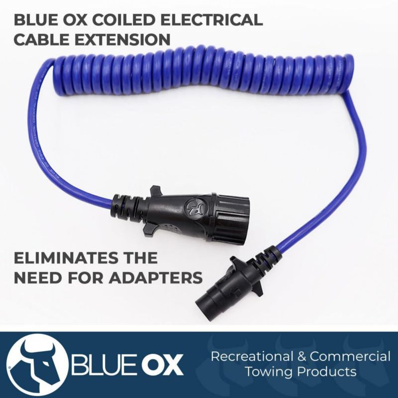 Cable Eléctrico Azul Ox 7‑a‑4 Hilos Enrollado