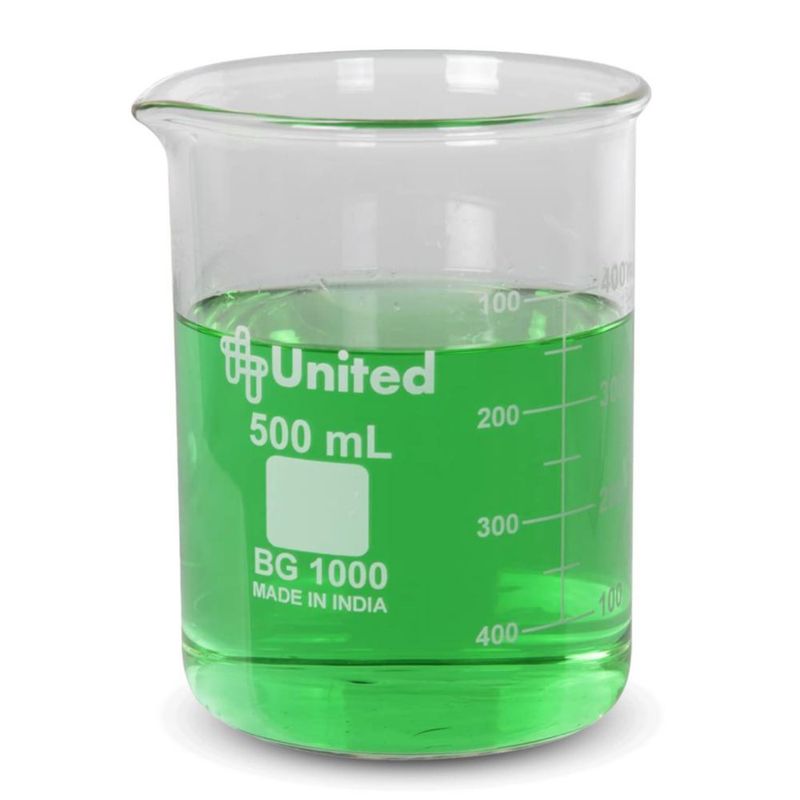 Vaso de precipitados United Scientific 500 ml autoclavable de vidrio borosilicato