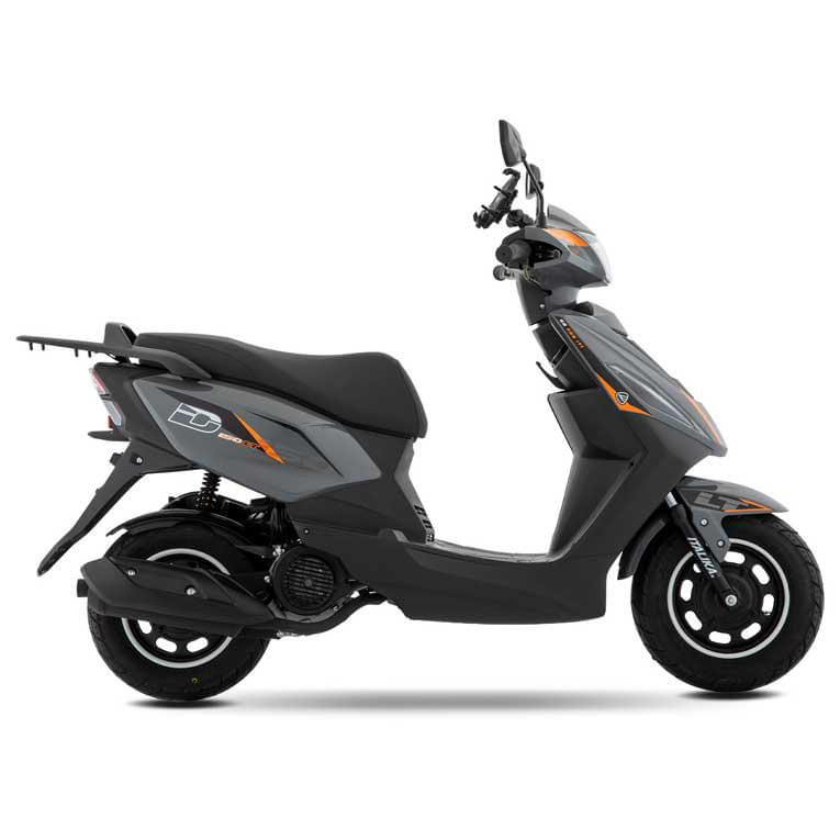 Motoneta Italika D150 LT Gris con Naranja