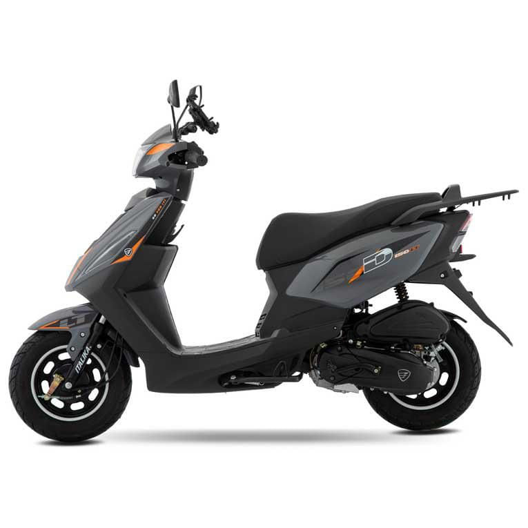 Motoneta Italika D150 LT Gris con Naranja