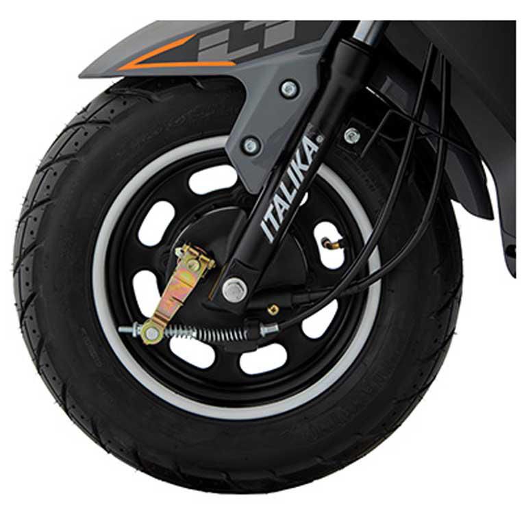 Motoneta Italika D150 LT Gris con Naranja