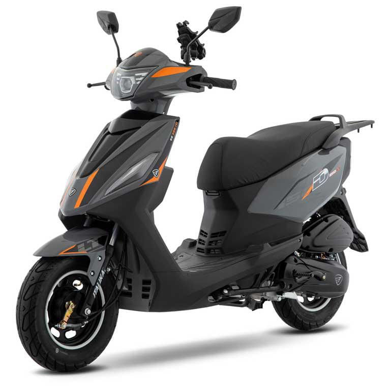 Motoneta Italika D150 LT Gris con Naranja