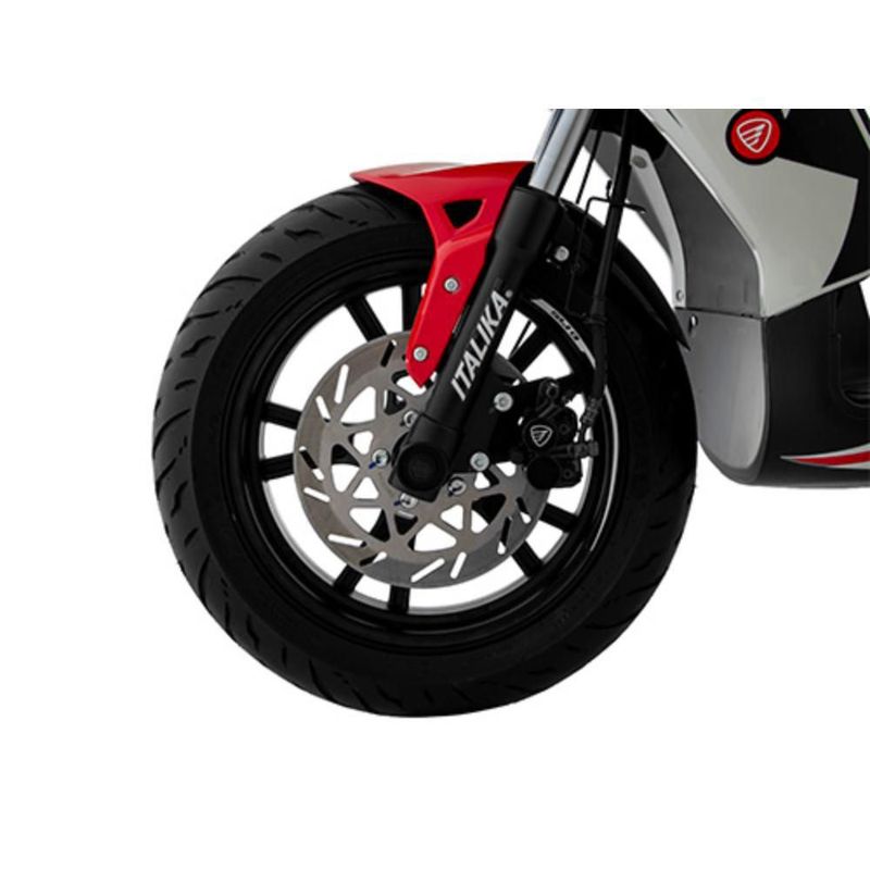 Motoneta Italika D175 Blanco con Rojo