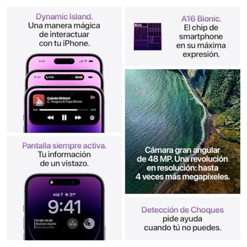 Apple iPhone 14 Pro Max Dorado 256 GB Smartphone Reacondicionado