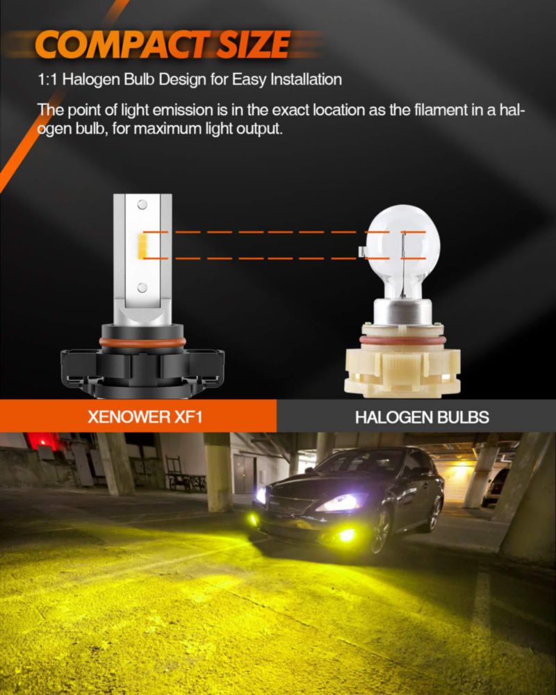 Luces antiniebla SEALIGHT 2504 PSX24W 13000 lm amarillas (pack de 2)