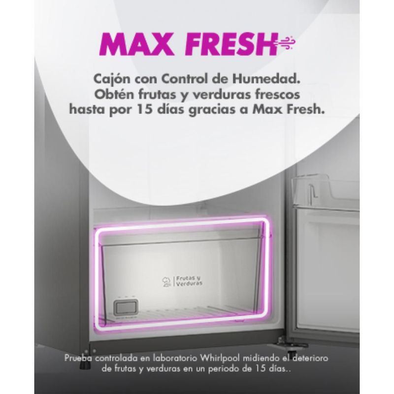 Refrigerador Acros 11 Pies Top Mount AT1130F Silver Floral