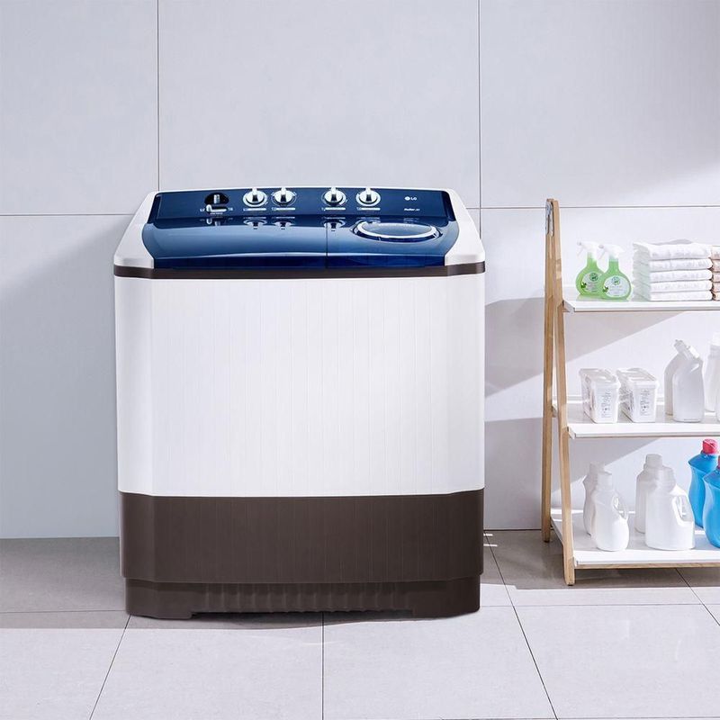 Lavadora de 2 Tinas LG WP18WAR 18Kg Blanco con Azul