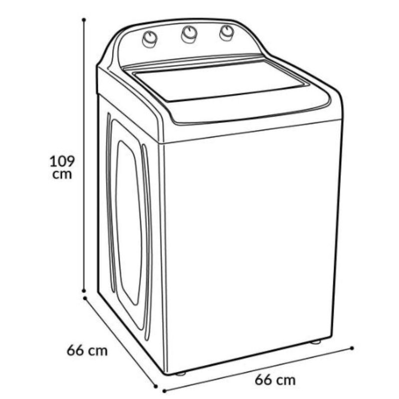 Lavadora Automática Whirlpool 8MWTW2224WJM 22Kg Blanca