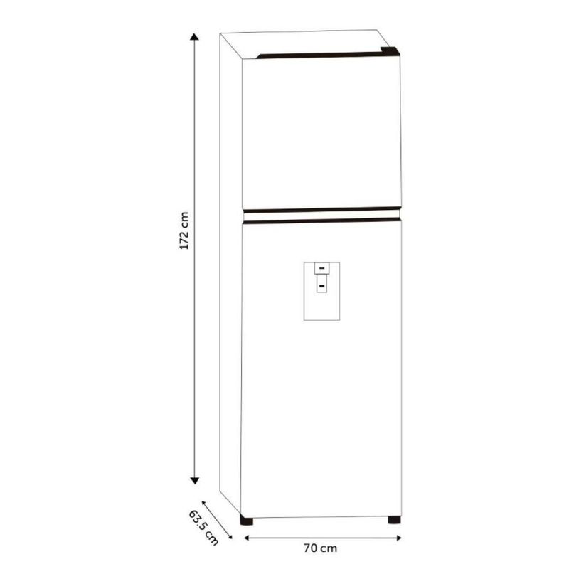 Refrigerador Hisense 14 Pies Top Mount RT14N6CDX Acero