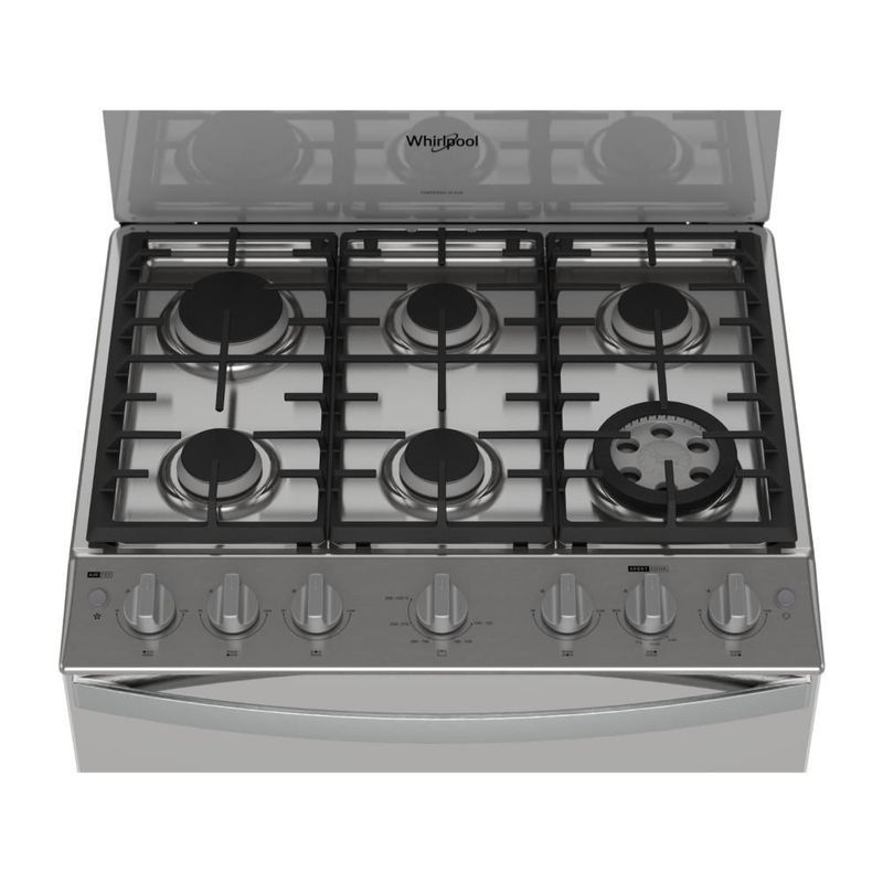 Estufa de Piso Whirlpool 30" WFR5050S con Air Fry Gris Acero