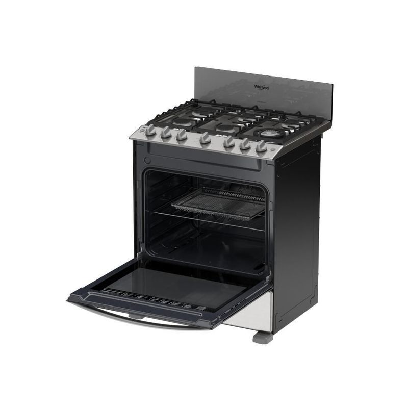 Estufa de Piso Whirlpool 30" WFR5050S con Air Fry Gris Acero