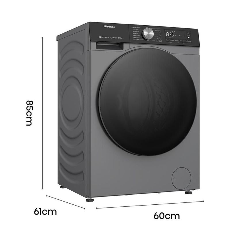 Lavasecadora Hisense WD3S1543BT 15Kg/10Kg Gris